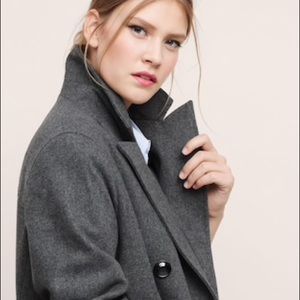 Belted Gray Coat